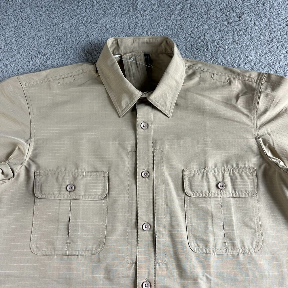 NEW Propper Shirt Mens Medium 28 Beige Tactical Kinetic Button Up Uniform F5350